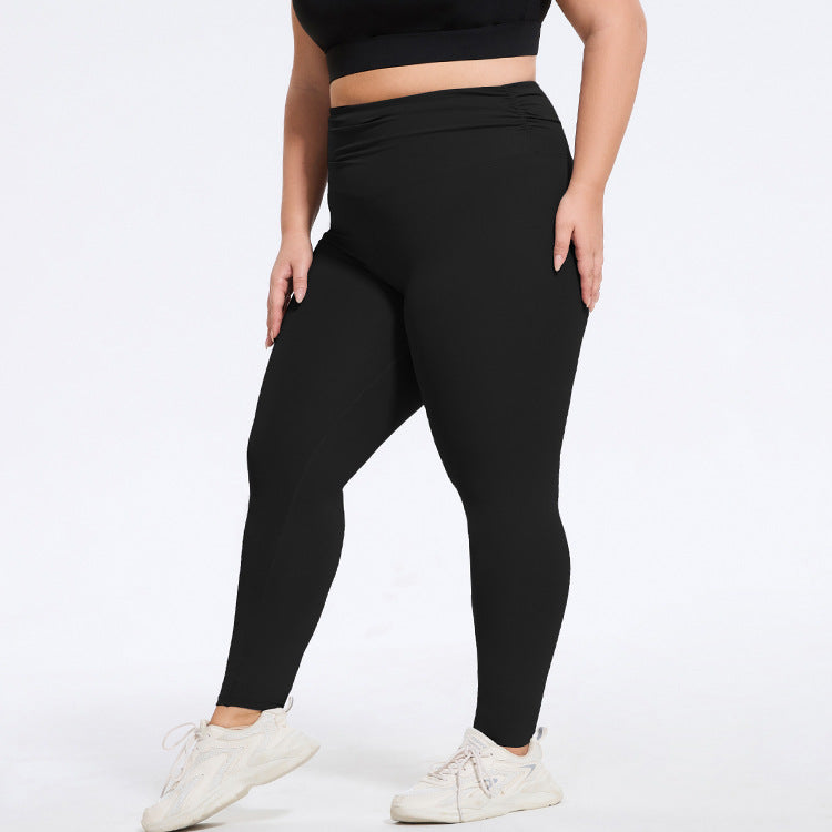 High Waist Plus Size Leggings - Butt Lift & Tummy Control Workout Pants