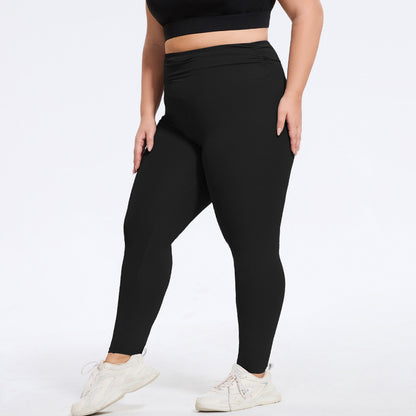 High Waist Plus Size Leggings - Butt Lift & Tummy Control Workout Pants