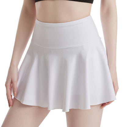 2022 Sigetu Yoga Culottes Women&#039;s Fitness Nude Anti-glare Tennis Short Skirt Lululemon The Same
