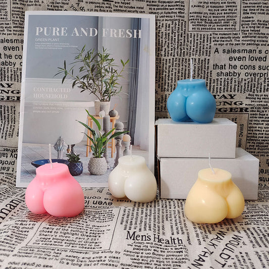 Korean Same Style Woman Big Butt Buttocks Aromatherapy Candle Art Modeling Shooting Props Decoration Decorative Candles