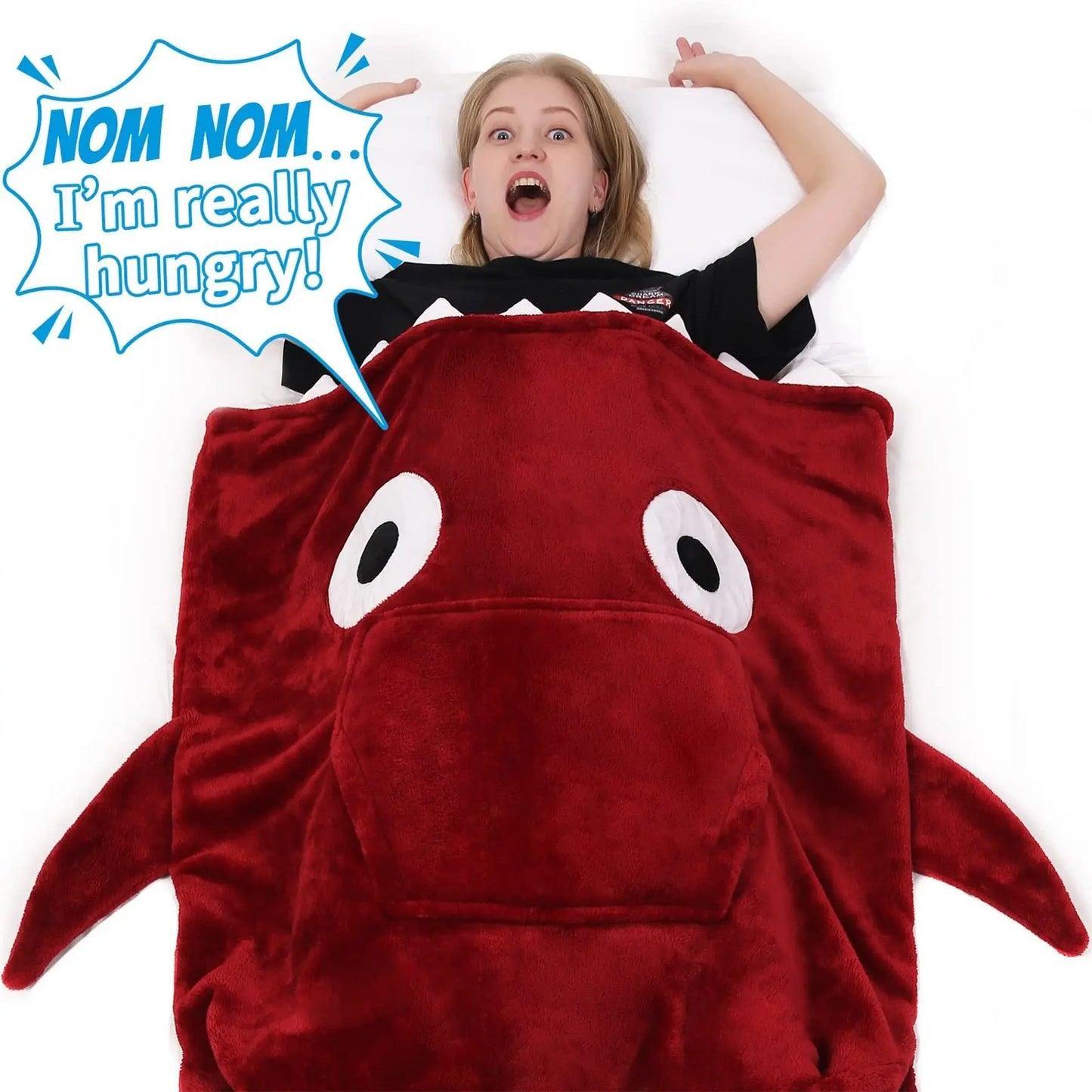 Shark Hoodie Blanket  Warm Home Animal Pajamas