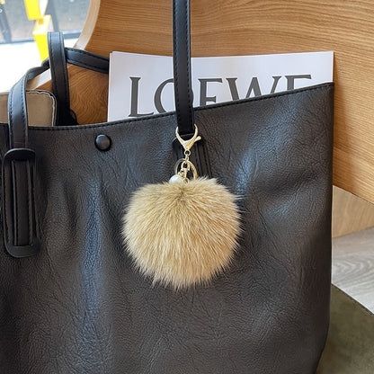 Fox Fur Ball Bag Pendant Creative Plush Fur Fur Ball Cute Ins Accessories Car Keychain Pendant