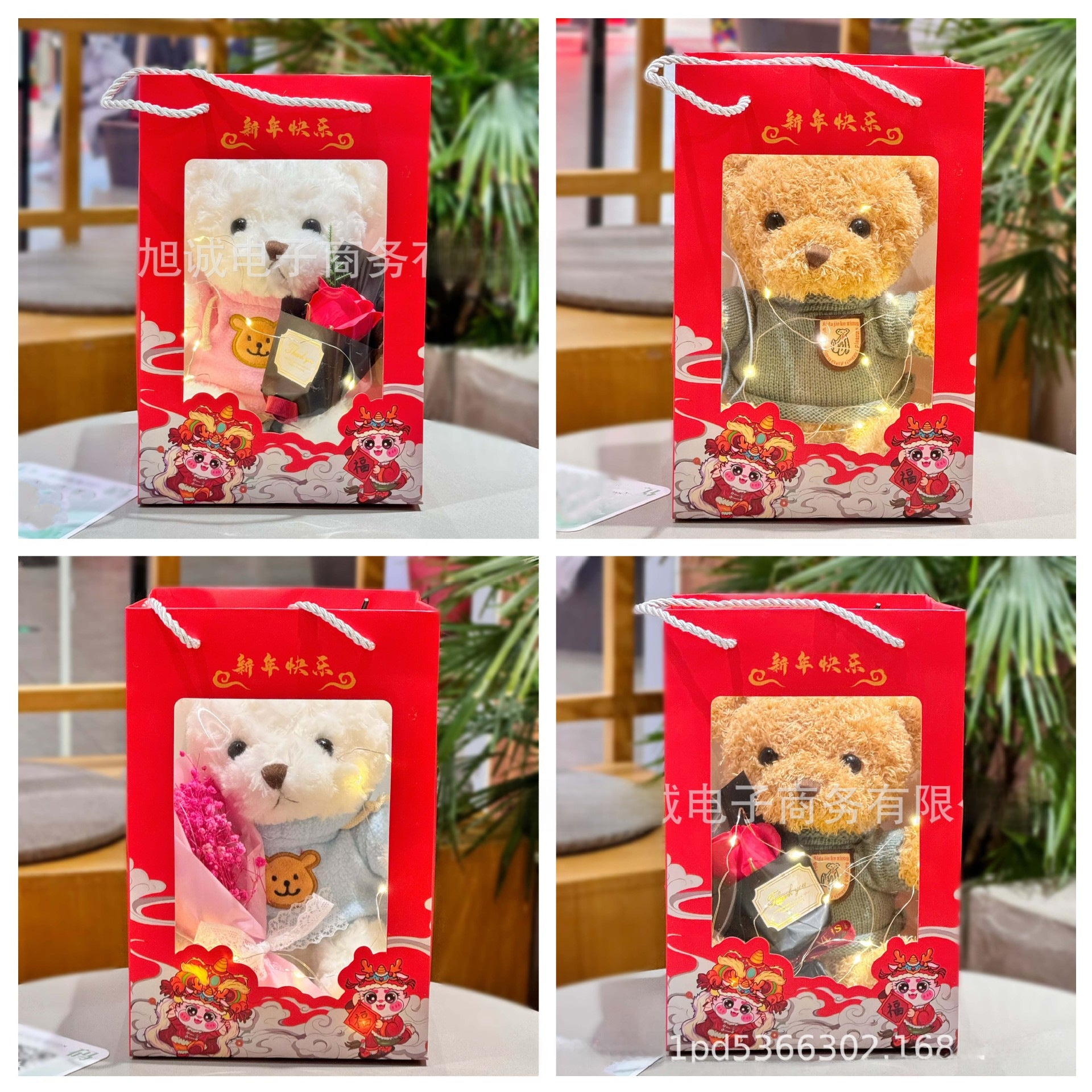 Teddy Bear Dolls Plush Toys Push Dolls Stuffed Toys Valentine's Day Birthday Gifts For Girls Logo Printing Available