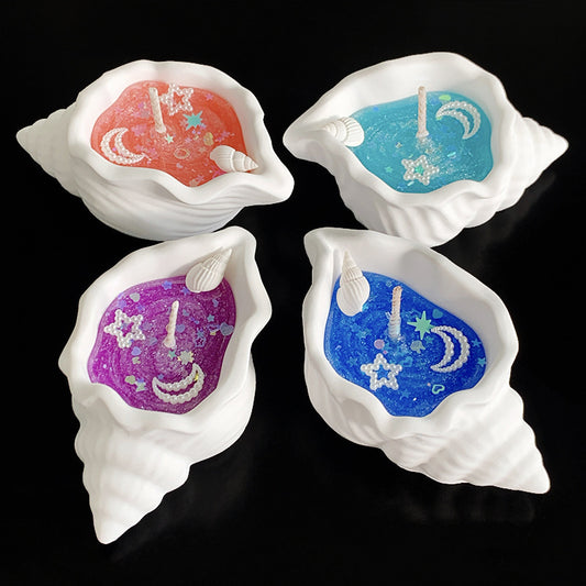 Conch Aromatherapy Candle Marine Shell Aromatherapy Candle Ornaments Tanabata Creative Gift Couple Conch Candle Gift