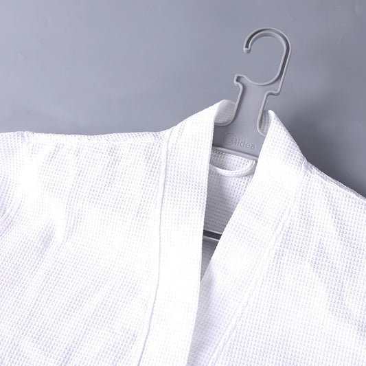 Star Hotel Bathrobe Women&#039;s Long Spring, Summer, Autumn And Winter Cotton Waffle Bathrobe Absorbent Quick-drying Cotton Nightgown