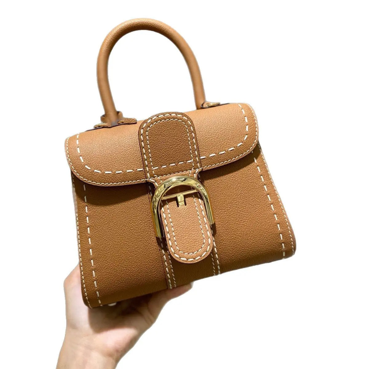 Belgian New Fashionable Genuine Leather Women's Bag First Layer Cowhide Versatile High-End Commuter Handbag