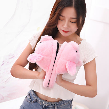 Cute Pink Pig Slippers