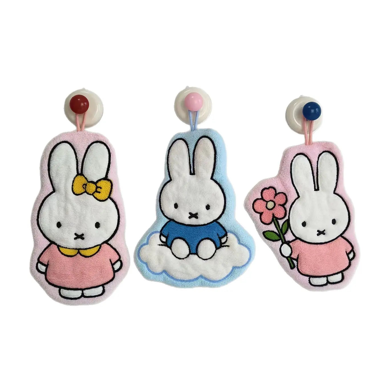 Cute Bunny Hanging Hand Towel – Soft Plush Absorbent Towel