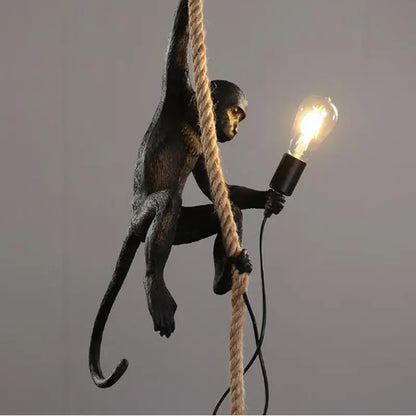 Resin Monkey Chandelier Industrial Wind Lamp Decorative Lamp