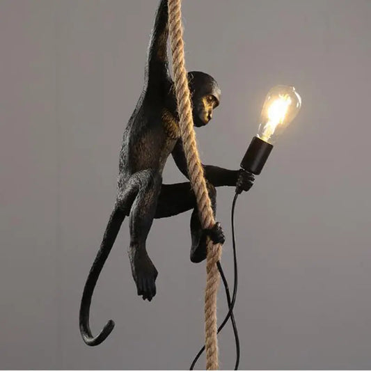 Resin Monkey Chandelier Industrial Wind Lamp Decorative Lamp