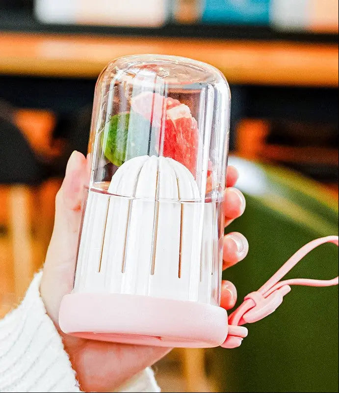 Plastic Cup Suction Tube Cup High Color Value Plastic Cup With Straw Handy Cup Outgoing Portable Summer Cup Suction Tube Cup