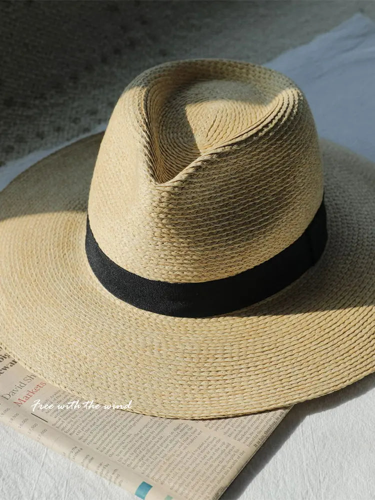 Panama Straw Hat Female New Summer Seaside Vacation Sun Visor