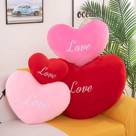 Cute Heart-shaped Pillow For Bed Head Decoration Women's Love Pillow Adorable Cushion Qixi Festival Gift