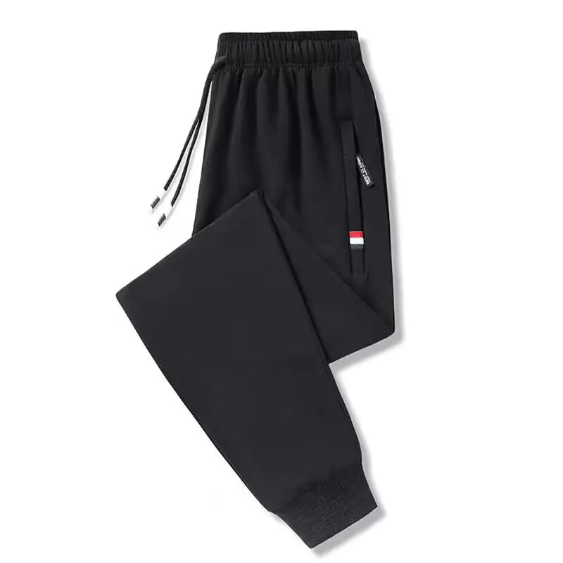 Autumn And Winter New Casual Pants Men's Fleece Thickened Warm Solid Color Pants Men's Sweatpants Trousers Loose Lamb Velvet Tide