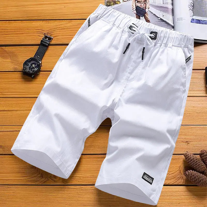 Men's Cotton Shorts  Cotton Casual Pants Trendy  Beach Pants Loose Large comfortable Sports Pants