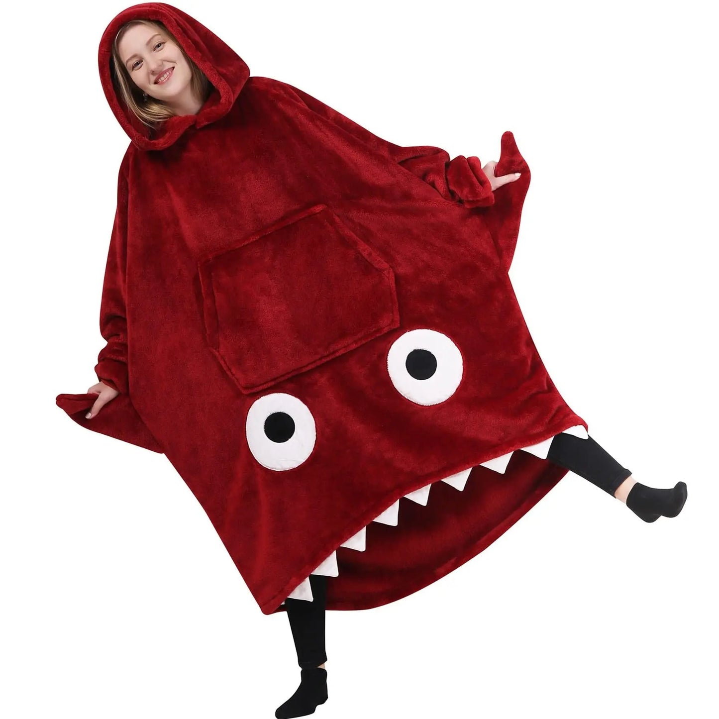 Shark Hoodie Blanket  Warm Home Animal Pajamas