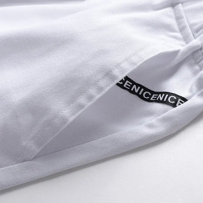 Men's Cotton Shorts  Cotton Casual Pants Trendy  Beach Pants Loose Large comfortable Sports Pants