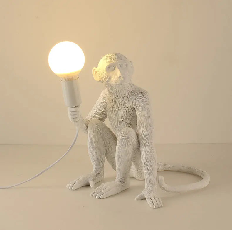 Resin Monkey Chandelier Industrial Wind Lamp Decorative Lamp