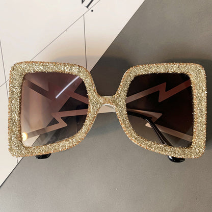 Diamond-Studded  Sunglasses