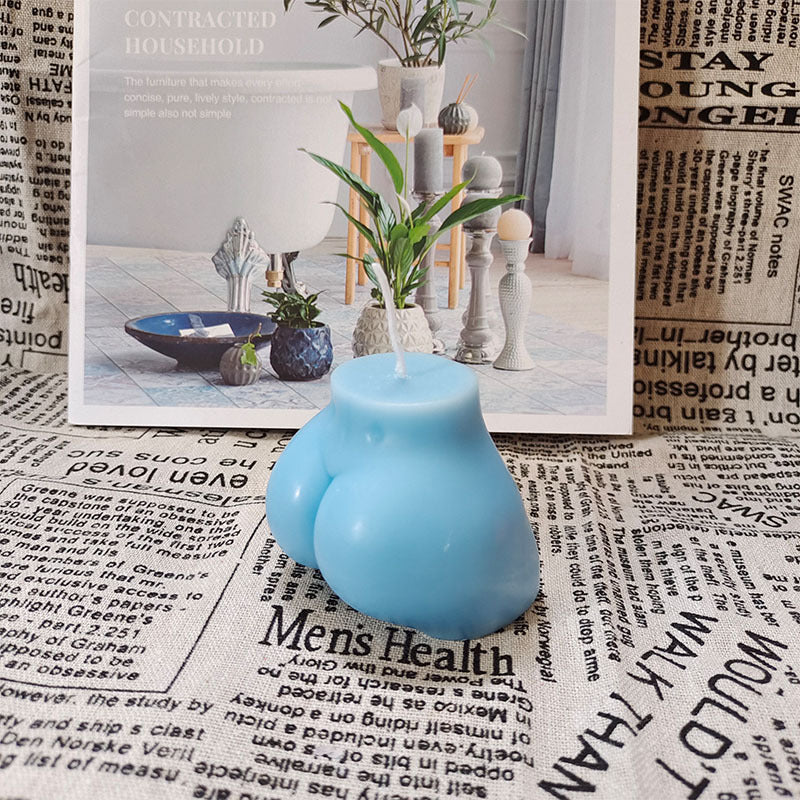 Korean Same Style Woman Big Butt Buttocks Aromatherapy Candle Art Modeling Shooting Props Decoration Decorative Candles