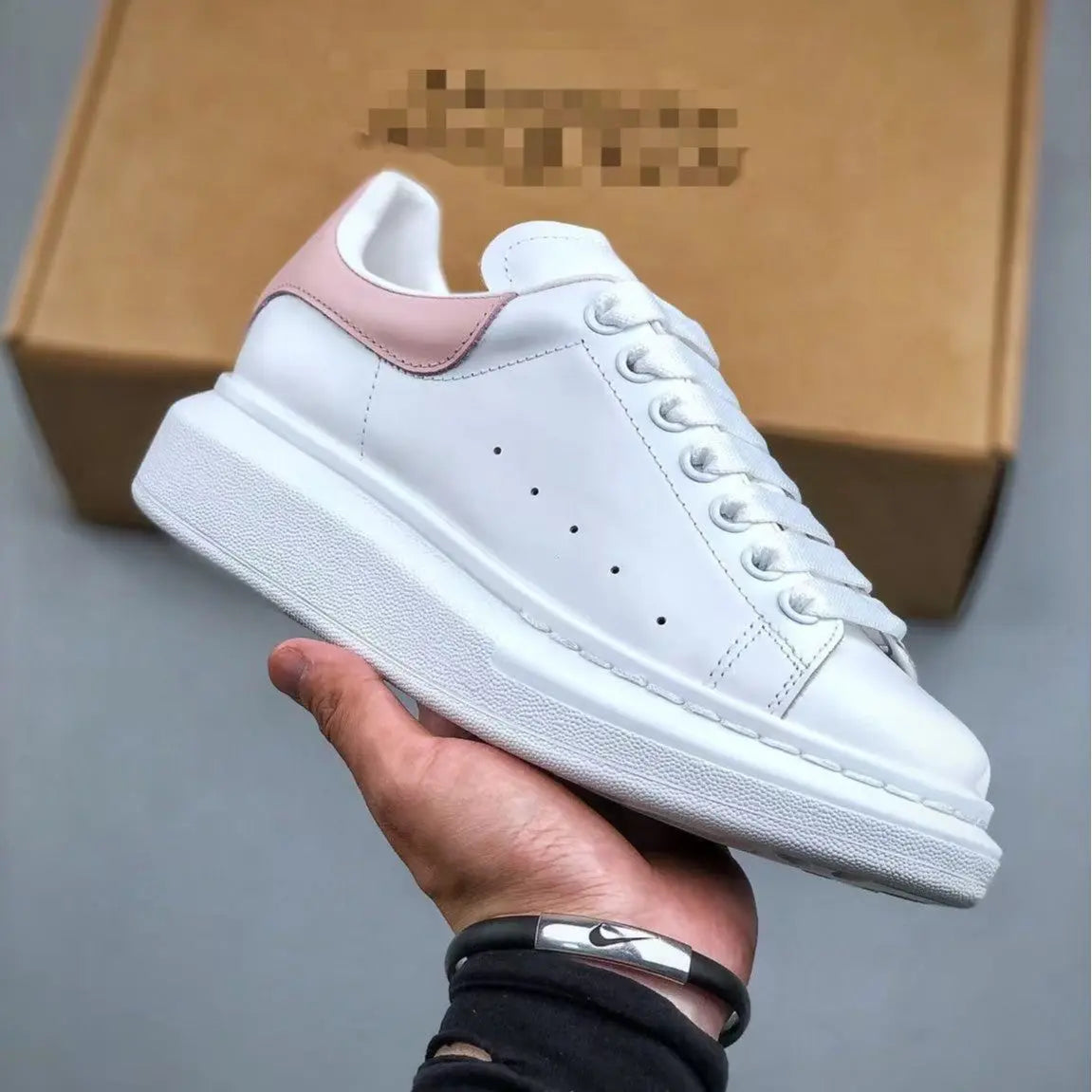 Thick-soled Ins Shoes Thick-soled Couple Men's And Women's Casual Board Shoes Naturally Increased
