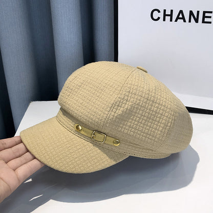 Chapéu boina estilo britânico feminino