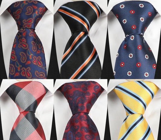 New Business Banquet Geometric PatternsTie For Men