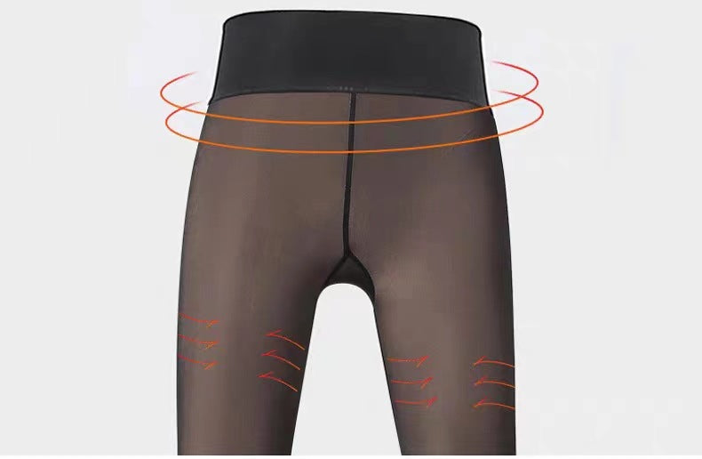 Leggings For Women In Autumn And Winter Plus Velvet Pantyhose Thickened Outer Wear All-in-one Bare Leg Artifact