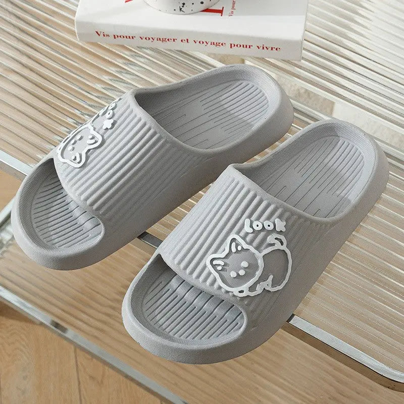 Slippers Summer Home Anti-slip Anti-odor Home Bathroom Stepping On Feces Feeling Spring Men&amp;#039;s Indoor Couple