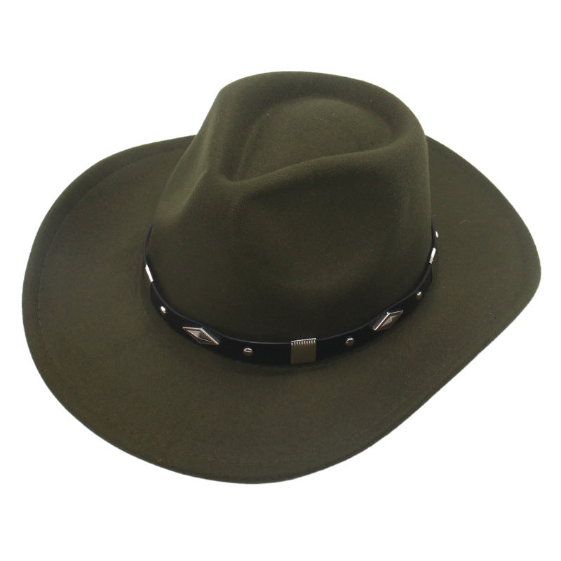 Love Top Western Cowboy Warped Top Hat Jazz Dance Tibetan Tibetan Style Tibetan Hat