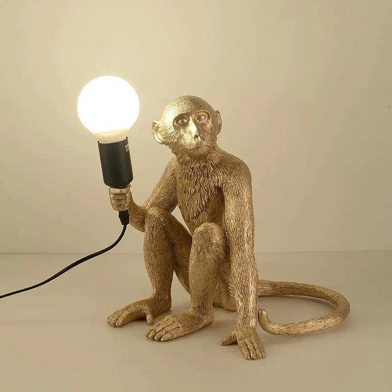 Resin Monkey Chandelier Industrial Wind Lamp Decorative Lamp