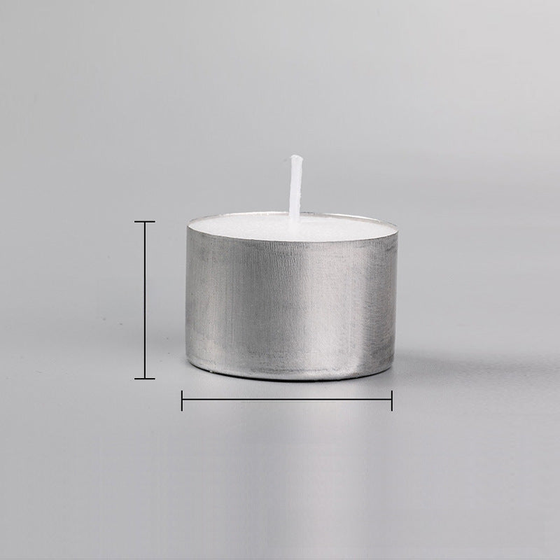 Wholesale 8 Hours 23g Small Candle Pressed Paraffin Smokeless Tea Wax Tea Round Candle Large Quantity Discount