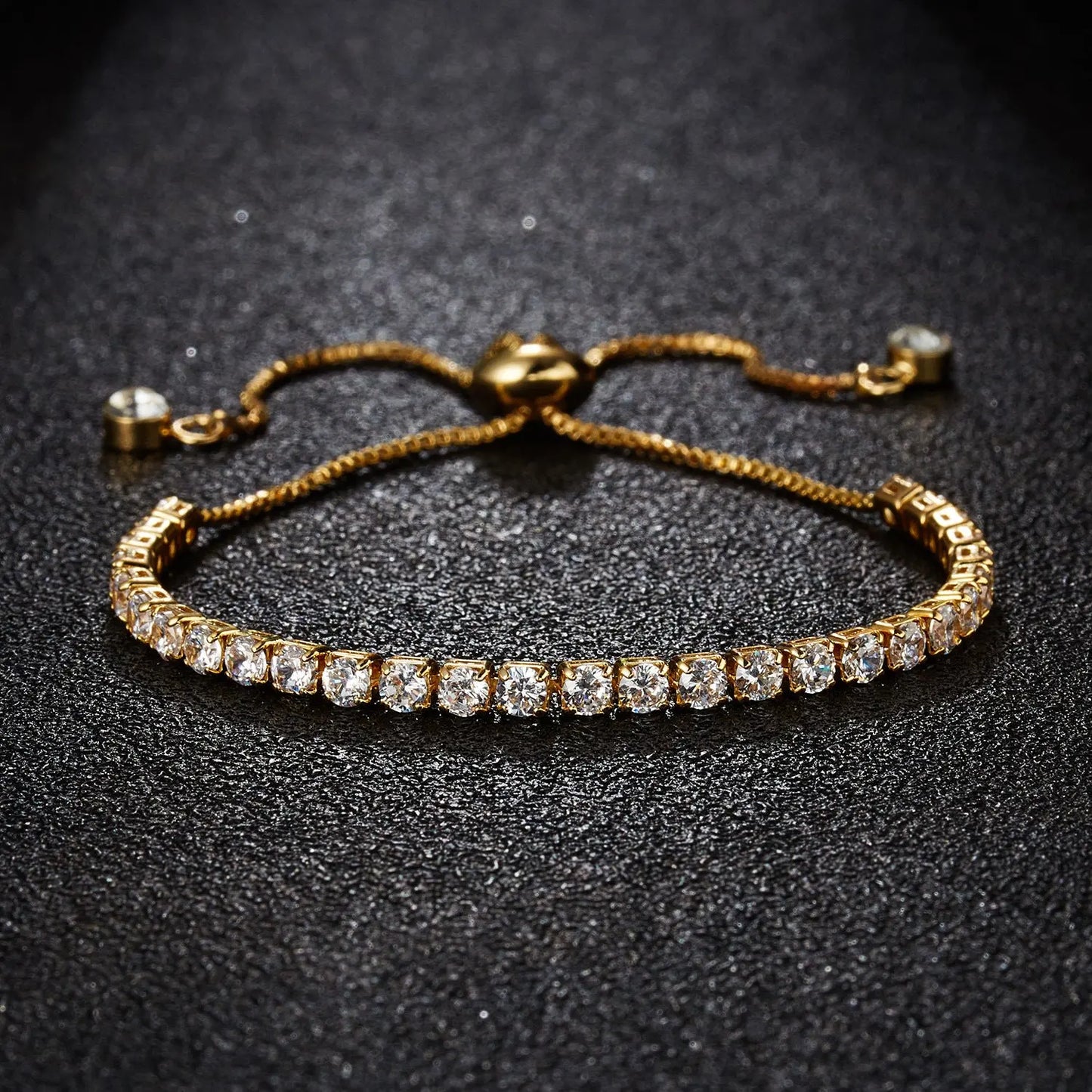 Adjustable Charm Bracelet for Women Elegant Crystal Bracelet