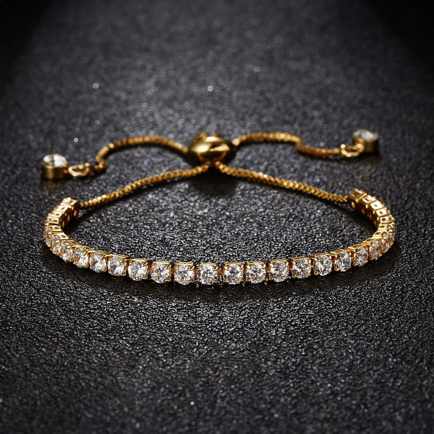 Adjustable Charm Bracelet for Women Elegant Crystal Bracelet