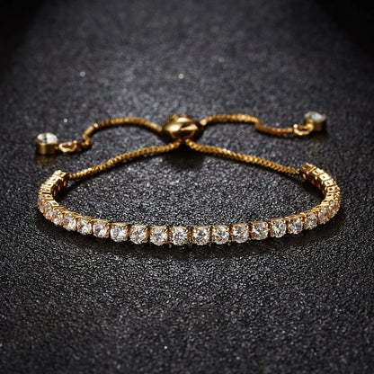 Adjustable Charm Bracelet for Women Elegant Crystal Bracelet