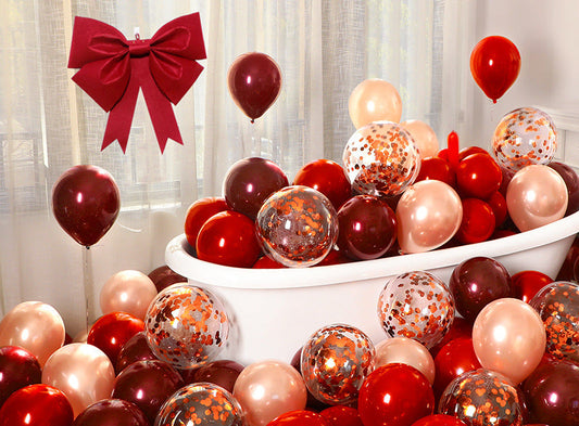 Balloon Wedding Decoration Wedding Room Layout Online Celebrity Love Balloon Suit Wedding Scene Red Wedding Supplies