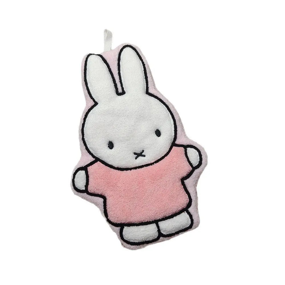 Cute Animal Hanging Hand Towel – Soft Absorbent Plush Bathroom & Kitchen Towel