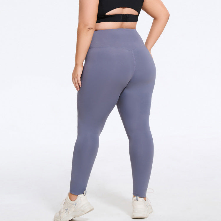 High Waist Plus Size Leggings - Butt Lift & Tummy Control Workout Pants