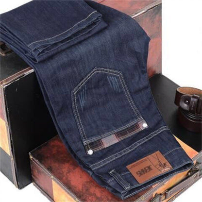 Men&#039;s Denim Trousers Casual Business Straight Trousers Loose Trousers Denim Trousers