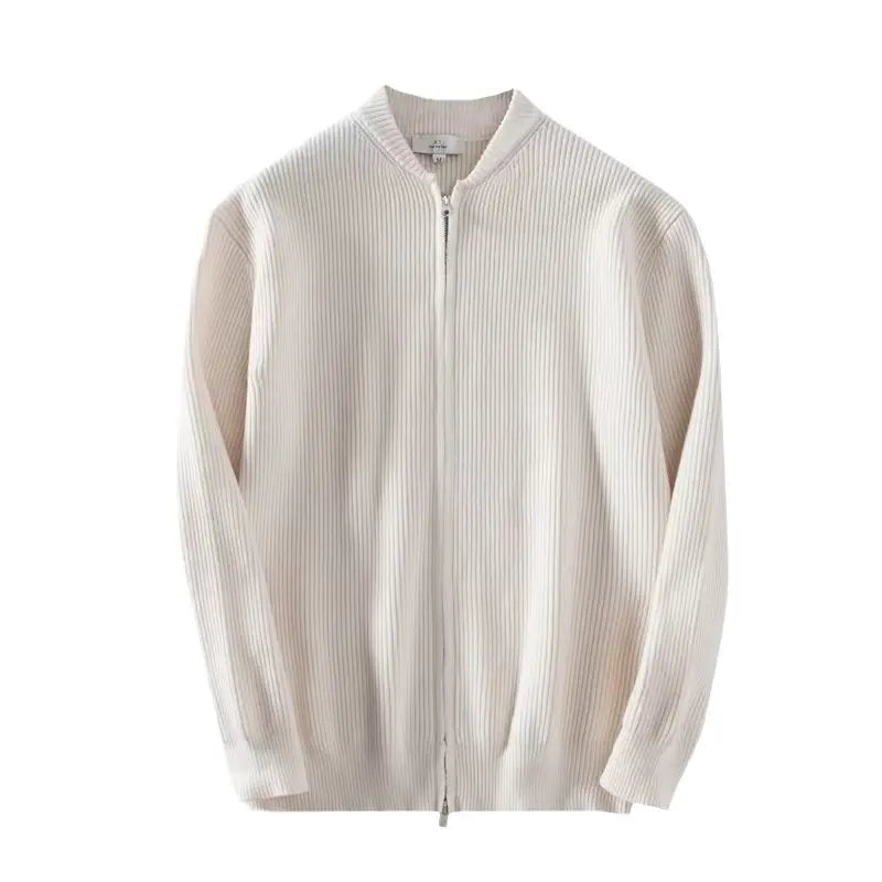 Autumn And Winter 2023 New Sweater Coat Men's Solid Color Knitted Cardigan Men's Casual All-match Slim-fit Top