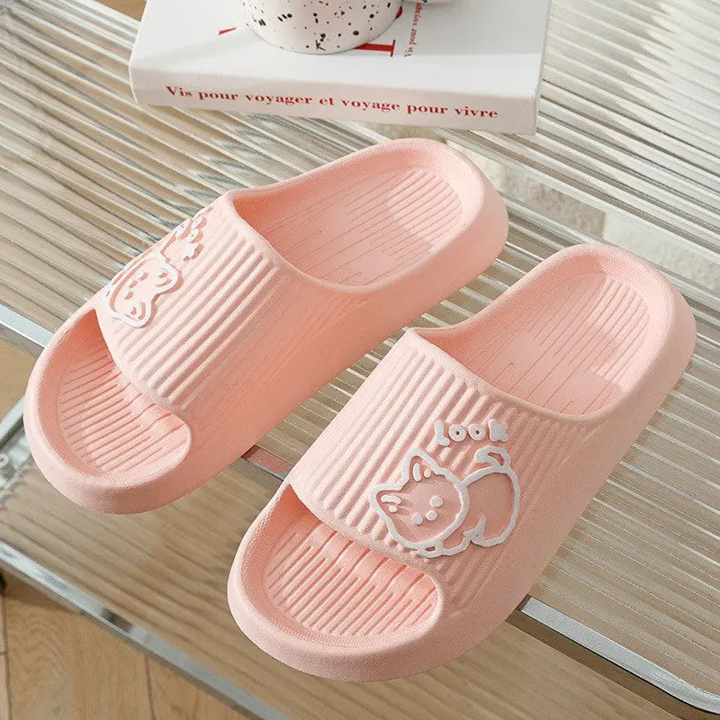 Slippers Summer Home Anti-slip Anti-odor Home Bathroom Stepping On Feces Feeling Spring Men&amp;#039;s Indoor Couple