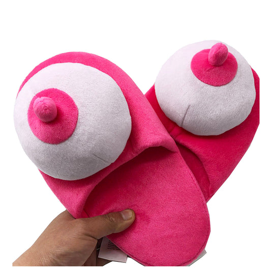 Fashion Creative Funny Shape Cotton Slippers Sexy Fun Plush Flat Slippers