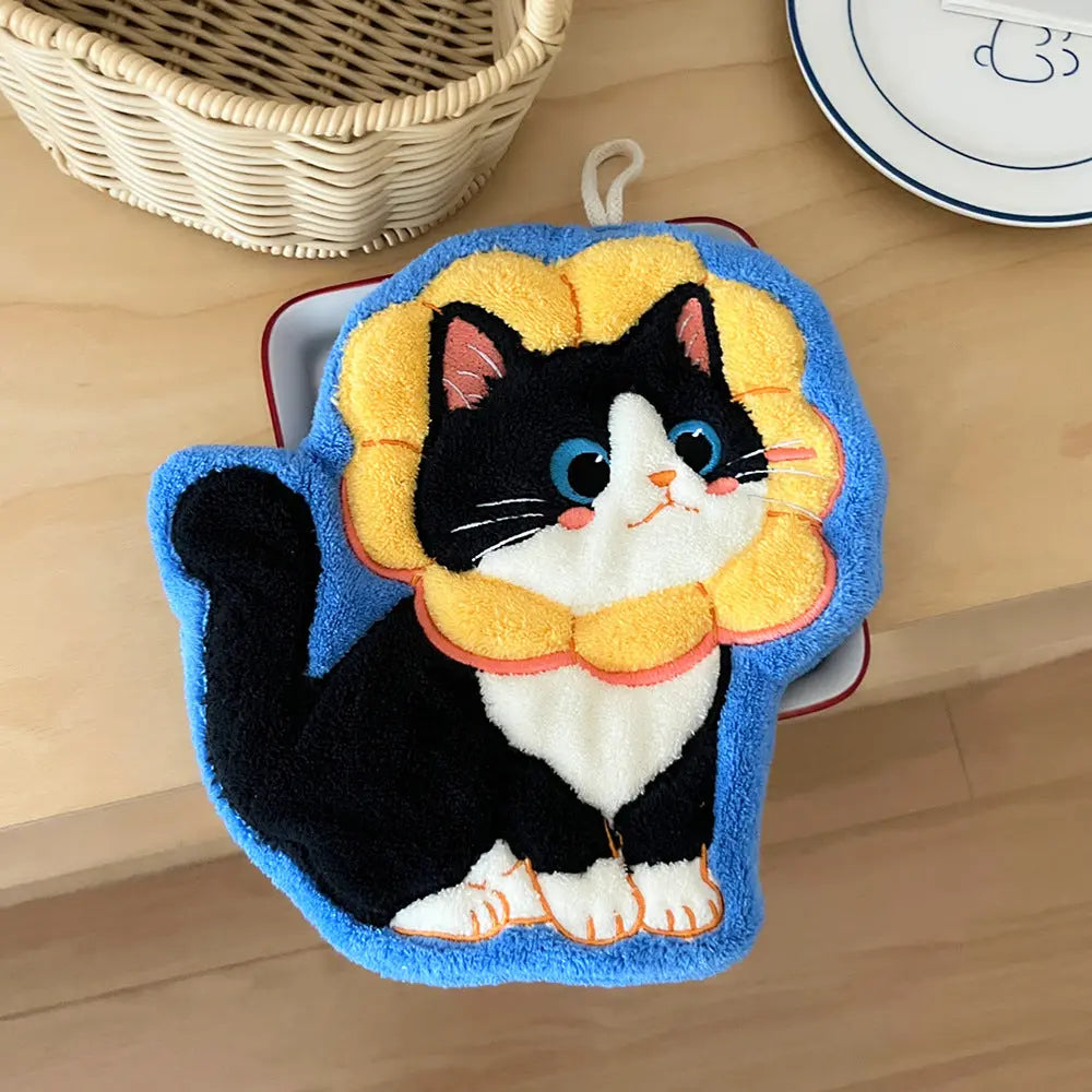 A playful cat companion that keeps hands dry while brightening any room.