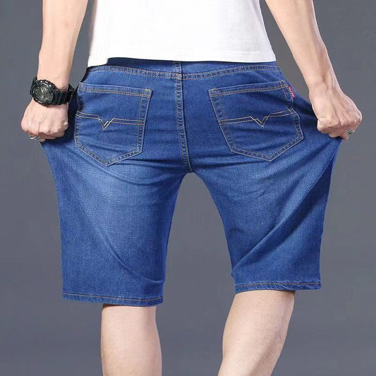 Plus Fat Plus Size Fat Man Denim Shorts Men&#039;s