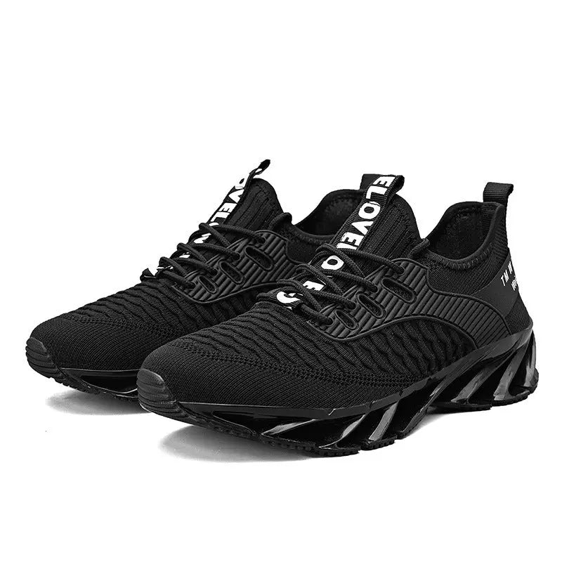 New Men's Shoes Non-slip Blade Shoes Men's Running Shoes Breathable Fly Woven Mesh Shoes Sports Casual Shoes