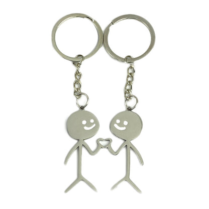 Couple Keychain Couple's Pair Of Advanced Ins Personality Cute Funny Student Girlfriends Schoolbag Pendant Fashion