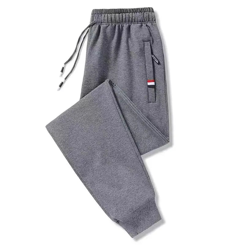 Autumn And Winter New Casual Pants Men's Fleece Thickened Warm Solid Color Pants Men's Sweatpants Trousers Loose Lamb Velvet Tide