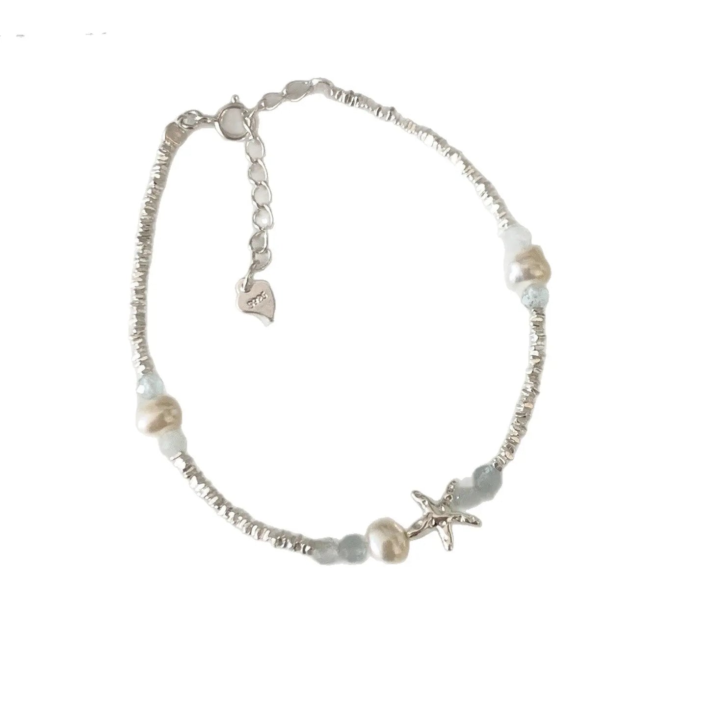 Mariselle Natural Pearl Bracelet Ocean Star & Shell Charm