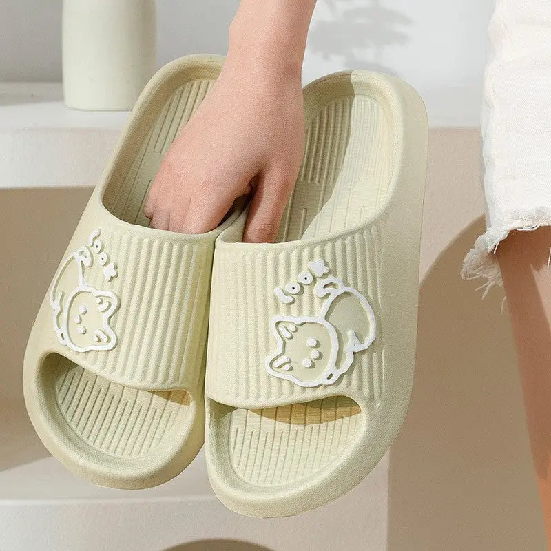 Slippers Summer Home Anti-slip Anti-odor Home Bathroom Stepping On Feces Feeling Spring Men&amp;#039;s Indoor Couple