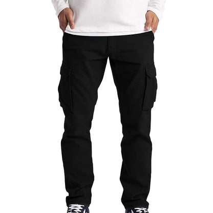 Spring And Summer Men's Casual Pants Men's Youth Overalls Multi-pocket Straight Trousers Men's Tide